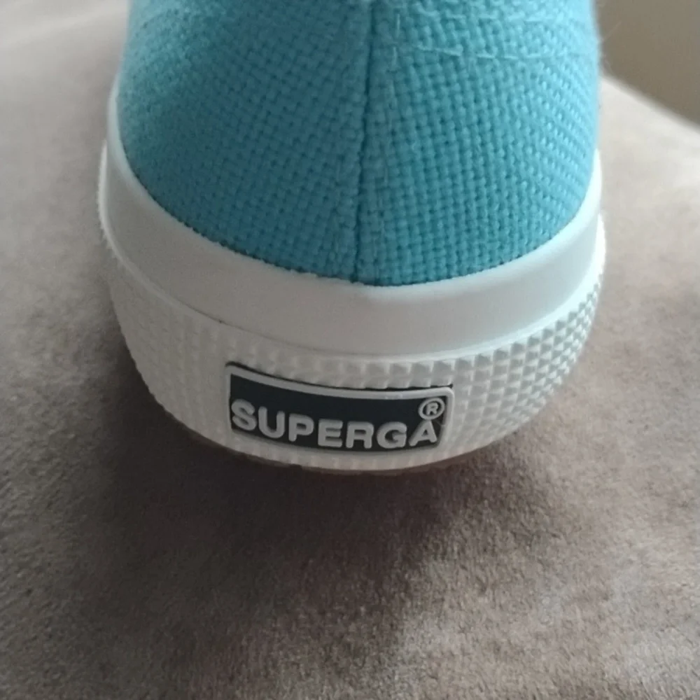 Toddler Superga Turquoise Canvas Sneakers - Picture 5 of 5